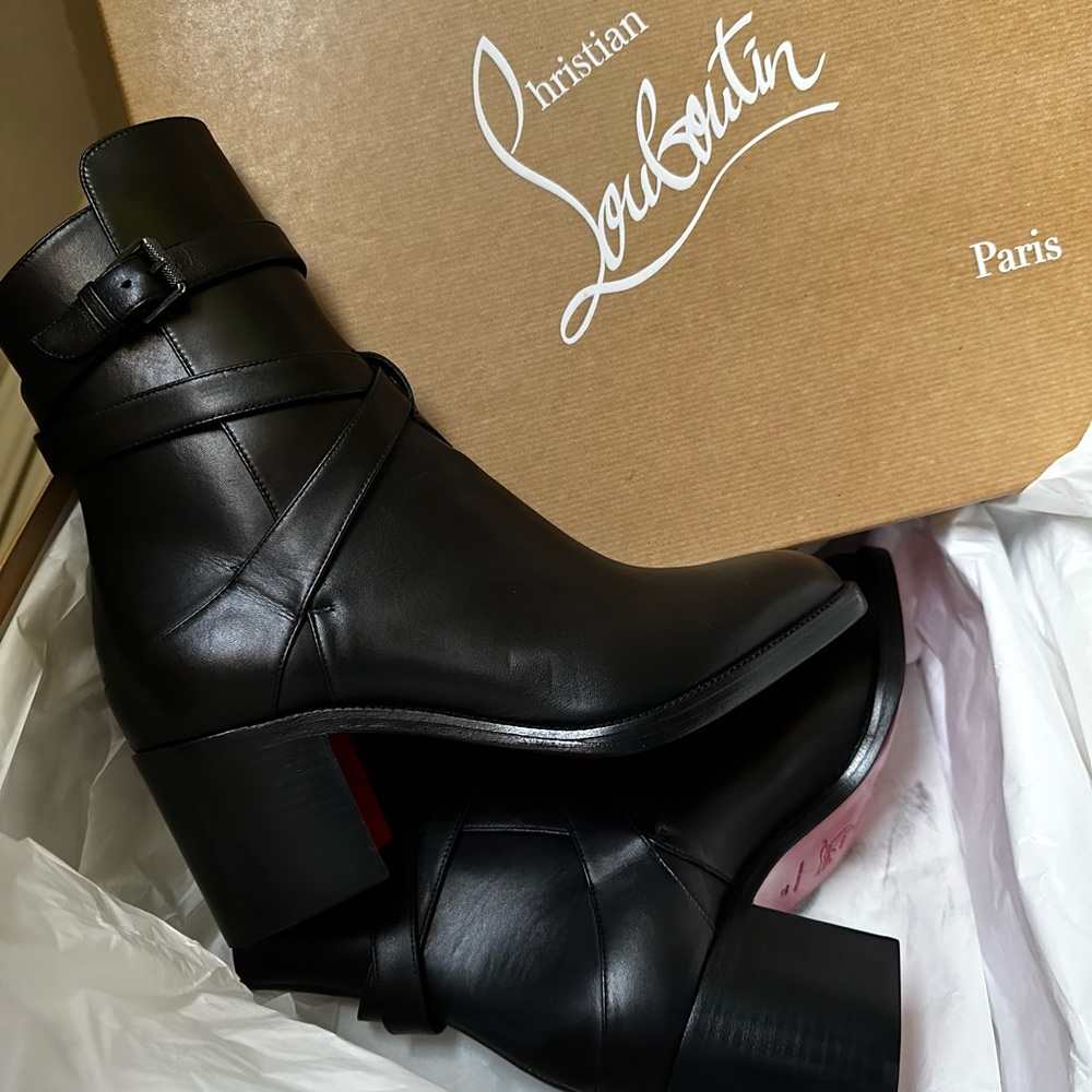 BNIB Louboutin “Karistrap” ankle boot size 37